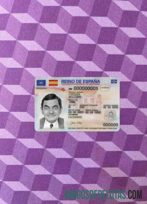 Spain ID (2021 Present) olhar de foto frente amostra
